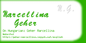 marcellina geher business card